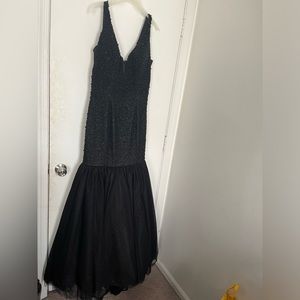 Black Mermaid Prom Dress.